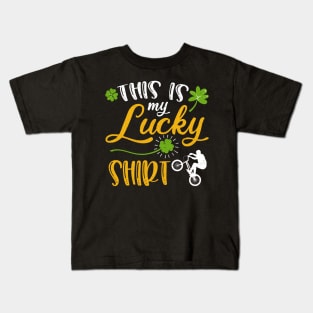 BMX This is My Lucky Shirt St Patrick's Day Kids T-Shirt